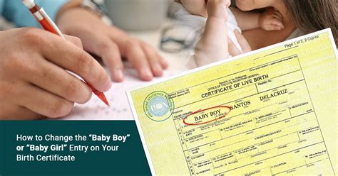 How To Change Name In Birth Certificate In The .